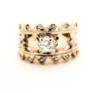 10kt Gold Custom Crown ring