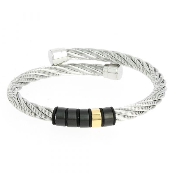 Celtic Rigid Twisted Cable Bracelet Large