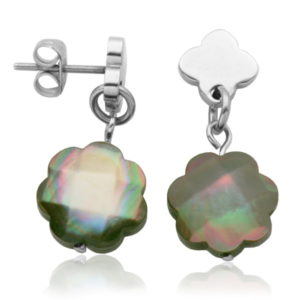 Mother of Pearl Clover Earings