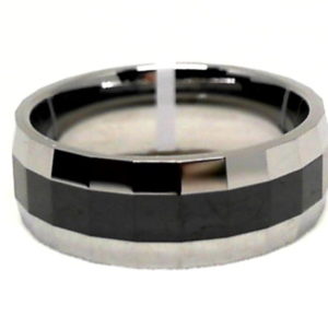 8 mm black faceted center