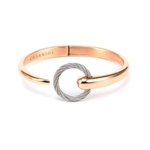 Rose Zen Open Hinged Bangle