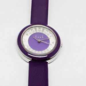 Alternate view ladies purple Elle Time watch.