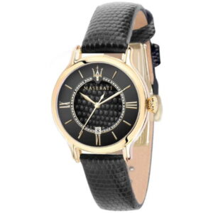 Ladies Black “Epoca” Maserati watch
