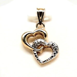 Two hearts pendant