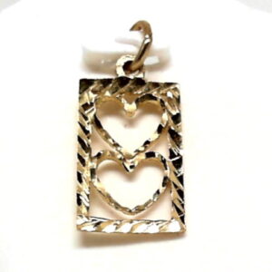 Two hearts pendant
